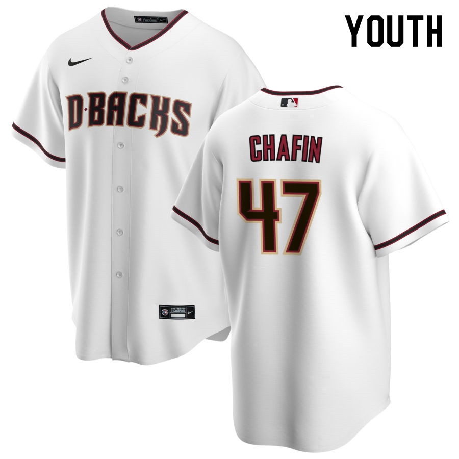 Nike Youth #47 Andrew Chafin Arizona Diamondbacks Baseball Jerseys Sale-White